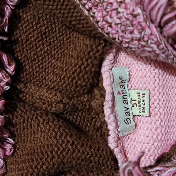 Very Gently Loved girls size 5T by Savannah beautiful sweater multi-color flower - Picture 7 of 14